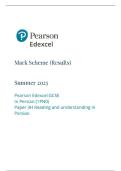 2025 Pearson Edexcel GCSE In Persian &lpar;1PN0&rpar; Paper 3H Reading and understanding in Persian