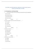 Test Bank for Anatomy and Physiology &lpar;OpenStax&rpar; - All Chapters Review