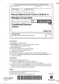 2025 Pearson Edexcel Level 1&sol;Level 2 GCSE 1SC0&sol;2PF Combined Science PAPER 6