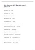 Hondros nur 166 Questions and answers