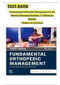 Test Bank for Fundamental Orthopedic Management for the Physical Therapist Assistant &lpar;5th Edition&comma; by Robert C&period; Manske &rpar; Chapter 1 to 29