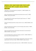 SURGICAL FIRST ASSIST BOOK EXAM STUDY GUIDE&colon; Fundamentals With complete solution RATED A&plus; 2025&sol;2026 