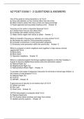 AZ POST EXAM 1- 2 QUESTIONS & ANSWERS