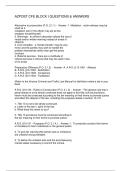 AZPOST CFE BLOCK I QUESTIONS & ANSWERS