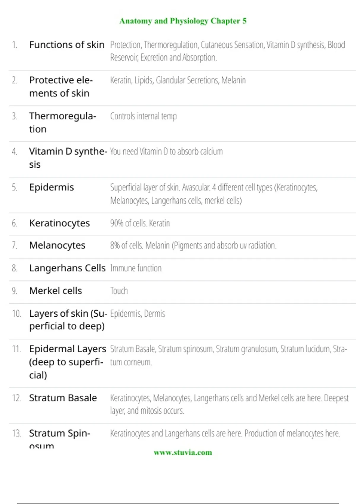 Anatomy and Physiology Chapter 5 (2025/2026 Study Guide with Verified ...