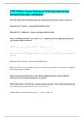 TFM 12 Fire Alarm Technical Exam Questions and Answers Already Graded A&plus;