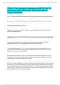TFM10 - Fire Sprinkler Underground &lpar;NFPA 24 & TX Insurance Code 6300&rpar; Exam Questions with All Correct Solutions