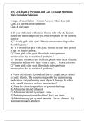 NSG 210 Exam 2 Perfusion and Gas Exchange Questions With Complete Solutions