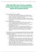 WGU C844 GRP1 Task 2&colon; WLAN and Mobile Security Plan &vert;Passed on First Attempt &vert;Latest Update with Complete Solution