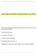 BONENT Review Exam &ndash; Verified Questions and Answers with A&plus; Graded Solutions
