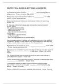 MH701 FINAL EXAM QUESTIONS & ANSWERS