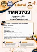 TMN3703 Assignment 3 &lpar;COMPLETE ANSWERS&rpar; 2026 - DUE 19 August 2026
