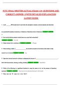 FCTC Final Written Exam 2026 Complete Questions and Guide Answers Pass the Exam&comma; 100&percnt; Verified &lpar;2025 &sol; 2026&rpar; Graded A&plus;