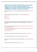 SNHD EMT Paramedic Protocol Exam Latest 2023-2024 Actual Exam 300 Questions and Correct Detailed Answers with Rationales &lpar;Verified Answers&rpar;  Already Graded A&plus;&period;
