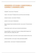 HONDROS 172 EXAM 1 QUESTIONS & CORRECT ANSWERS 100&percnt;