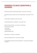 HONDROS 172 QUIZ 3 QUESTIONS & ANSWERS