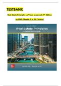 TESTBANK  Real Estate Principles  A       Value  Approach 7th Edition  by LING&comma;Chapter 1 to 23 Covered 