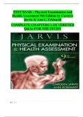 Physical Examination and Health Assessment &lpar;9th Edition&rpar; &ndash; Carolyn Jarvis & Ann L&period; Eckhardt &ndash; Complete Test Bank with Verified Questions and Answers