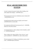 HVAC AIR DISTRIBUTION SYSTEM QUESTIONS AND ANSWERS 2025