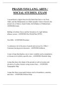 PRAXIS 5154 LANG&period; ARTS &sol; SOCIAL STUDIES&period; EXAM QUESTIONS AND ANSWERS 2025