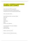 172 QUIZ 1 HONDROS QUESTIONS & ANSWERS 100&percnt; CORRECT