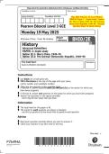 May 2025 Edexcel&colon; AS Level History 8HI0&sol;2E Paper 2 &ndash; Depth Study&comma; Option 2E&colon; Mao's China&comma; 1949&ndash;76&semi; The German Democratic Republic&comma; 1949&ndash;90 &ndash; Merged Question Paper & Mark Scheme