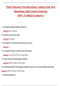 Final Missouri Nursing Home Administrator State Test &lpar;Latest 2026&sol;2027 Update&rpar; Complete Questions and Guide Answers  100&percnt; Verified Graded A&plus;