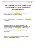 RE LAW SAE ACEABLE FINAL EXAM  BRAND NEW OFFICIAL QUESTIONS  WITH ANSWERS&period; 