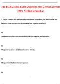 FIT BCBA Mock Exam &lpar;Latest 2026&sol;2027 Update&rpar; Complete Questions and Guide Answers 100&percnt; Verified Graded A&plus;