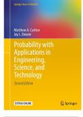 Solutions Manual &ndash; Probability with Applications in Engineering&comma; Science&comma; and Technology &lpar;2nd Edition&rpar;