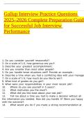 Gallup Interview Practice Questions 2025&ndash;2026 Complete Preparation Guide for Successful Job Interview Performance