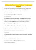 Refrigeration Exam Latest Updated Questions and Answers