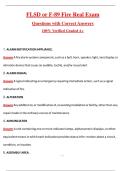FLSD F-89 Fire Exam &lpar;Latest 2026&sol;2027 Update&rpar; Complete Questions and Guide Answers&comma; 100&percnt; Verified Graded A&plus;