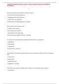 NSG 3850 PATHOPHYSIOLOGY II EXAM 1 PRACTICE QUESTIONS WITH ANSWERS & RATIONALES