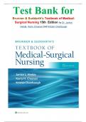 Test Bank for Brunner & Suddarth's Textbook of Medical-Surgical Nursing 15th  Edition by Dr&period; Janice Hinkle&comma; Kerry Cheever and Kristen Overbaugh isbn-9781975161033
