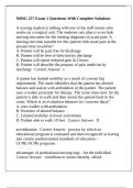 NRSG 257 Exam 1 Questions With Complete Solutions