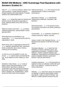 BUAD 304 Midterm - USC Cummings Test Questions with Answers Graded A&plus;