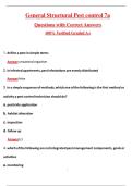 General Structural Pest control 7a &lpar;Latest 2026&sol;2027 Update&rpar; Complete Questions and Guide Answers&comma; 100&percnt; Verified Graded A&plus;