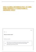 WGU GLOBAL BUSINESS FVC1 V2 AND D080 MODULE 1-4 QUESTIONS & ANSWERS 2025&excl;