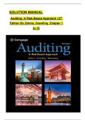 SOLUTION MANUAL  Auditing&colon; A Risk-Based Approach 12th  Edition By Zehms&comma; Gramling&comma; Chapter 1  to 15 