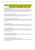 ANCC NON-CLINICAL QUESTIONS WITH CORRECT ANSWERS 2025-2026