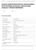 Nuclear Medicine Board Review Instrumentation Exam Questions & Answers &vert; Latest Already Graded A&plus; UPDATE 2025&vert;2026&excl;&excl;