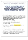 D514&sol; WGU D514 EXAM&sol; WGU D514 &ndash; ANALYTICAL  METHODS OF HEALTHCARE LEADERS EXAM  NEWEST 2026 ACTUAL EXAM QUESTIONS AND  CORRECT DETAILED ANSWERS &lpar;VERIFIED  ANSWERS&rpar; ALL ANSWERED &lbrace;180 Q & A&rcub; ALREADY  GRADED A&plus;&sol; D514 ANALYTICAL OF HEALTHVARE  METHODS &vert; BRAND
