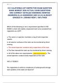ICC CALIFORNIA UST INSPECTOR EXAM QUESTION  BANK NEWEST 2026 ACTUAL EXAM QUESTIONS  AND CORRECT DETAILED ANSWERS &lpar;VERIFIED  ANSWERS&rpar; ALLA ANSWERED &lbrace;400 Q & A&rcub; ALREADY  GRADED A&plus; &vert; BRAND NEW&excl; &vert; 100&percnt; PASS 
