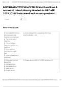 INSTRUMENT TECH NCCER EXAM Questions & Answers &vert; Latest Already Graded A&plus; UPDATE 2025&vert;2026&excl;&excl; Instrument tech nccer questions&excl;
