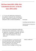 PALS Exam &lpar;Latest 2025 &sol; 2026&rpar;&colon; Most  Comprehensive Qs & Ans - to Pass the  Exam&comma; 100&percnt; verified