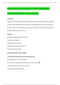 Nursing Fundamentals Exam 1 &lpar;CCBC&rpar; 2025&sol;2026 &vert;&vert;  Verified Questions & Correct Solutions 