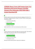 BUNDLE FOR COMSAE PHASE 2 FORM 104 QUESTIONS AND CORRECT ANSWERS &lpar;VERIFIED ANSWERS&rpar; PLUS RATIONALES 2025&sol;2026 Q&A &vert; INSTANT DOWNLOAD PDF