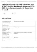 Instrumentation LVL 1 NCCER VERSION 4 2025 UPDATE Verified Questions And Answers &vert; With 100&percnt; Correct Answers graded A&plus; Guaranteed Success&excl;&excl;