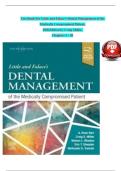 Test Bank - Little and Falace's Dental Management of the Medically Compromised Patient&comma; 10th Edition - Miller - All 30 Chapters and Rationales Included